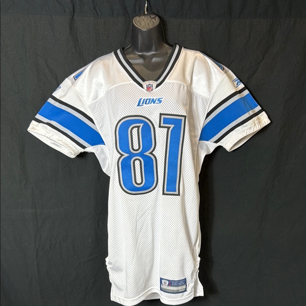 Reebok White and Blue Athletic Jersey